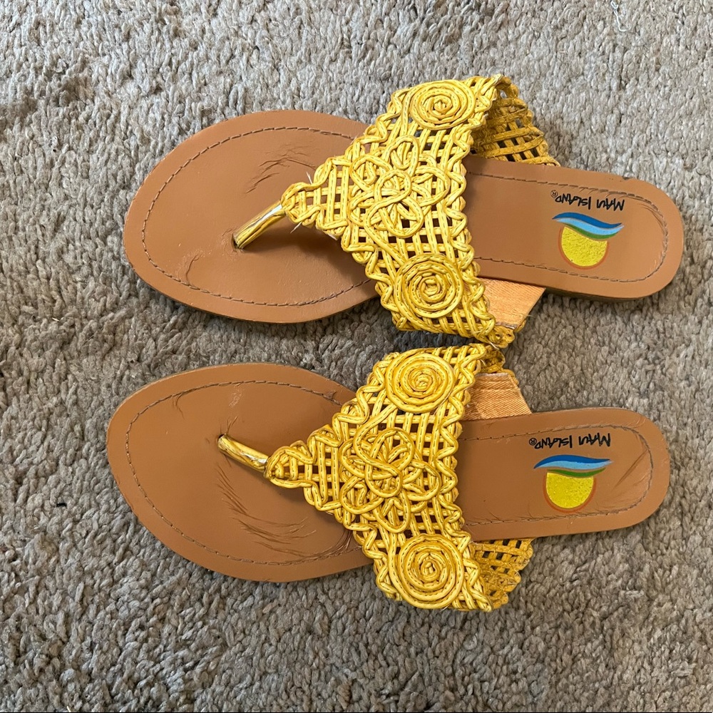 Yellow sandals